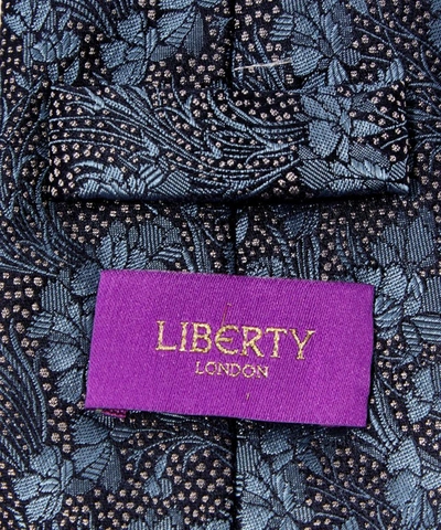 Liberty London Cranston Print Silk Tie In Blue