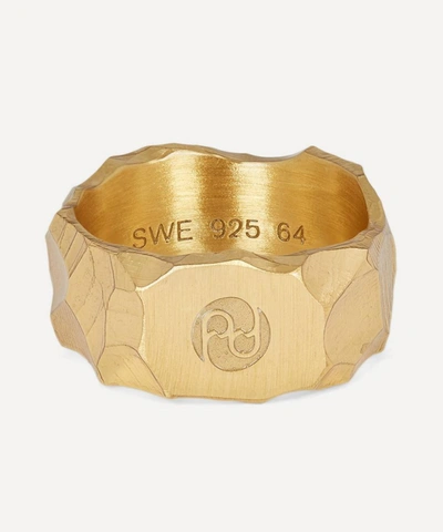 Shop All Blues Gold Plated Vermeil Silver Rauk Narrow Ring