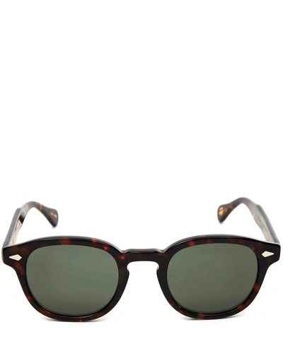 Shop Moscot Lemtosh Tortoise Sunglasses In Brown