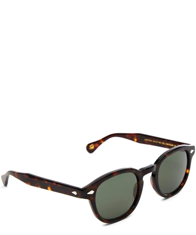 Shop Moscot Lemtosh Tortoise Sunglasses In Brown
