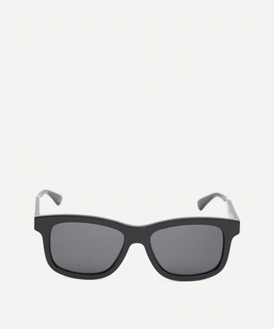 Shop Gucci Square Acetate Sunglasses In Black