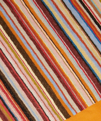 Shop Paul Smith Mens Medium Stripe Towel In Multicolour