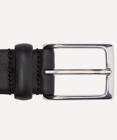 Anderson's Plain Formal Leather Belt In Black