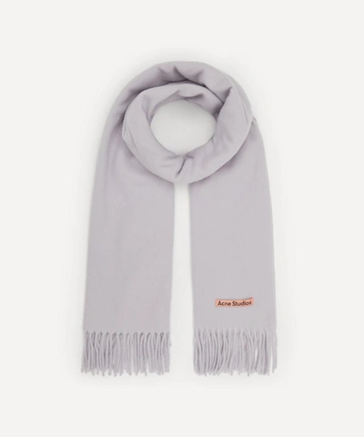 Shop Acne Studios Canada New Wool Scarf In Cold Lilac