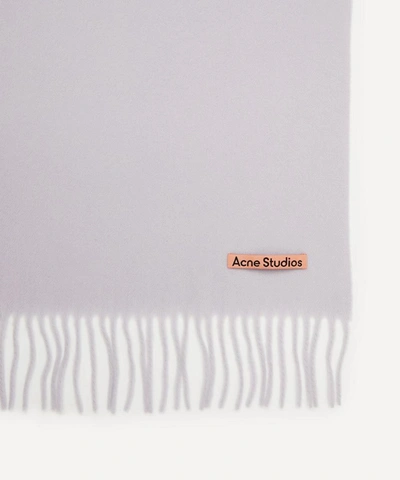 Shop Acne Studios Canada New Wool Scarf In Cold Lilac