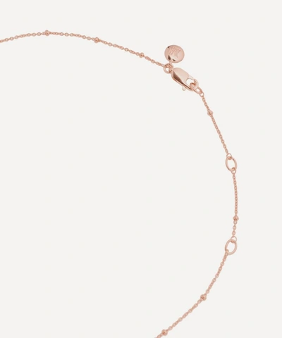 Monica Vinader Rose Gold Plated Vermeil Silver Short Fine Beaded Chain In Rose Gold