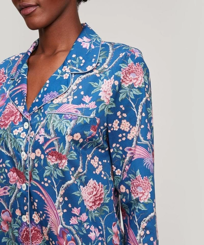 Liberty London Elysian Paradise Tana Lawn Cotton Pyjama Set In Blue
