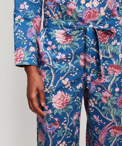 Liberty London Elysian Paradise Tana Lawn Cotton Pyjama Set In Blue