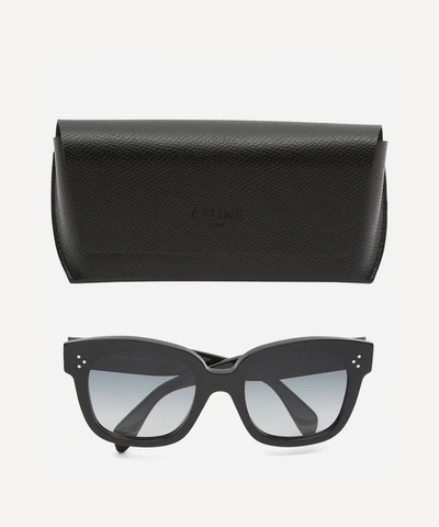 Shop Celine Women's Square Acetate Sunglasses In Black