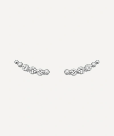 ASTLEY CLARKE ASTLEY CLARKE SILVER STILLA ARC WHITE SAPPHIRE EAR CRAWLERS 000616065