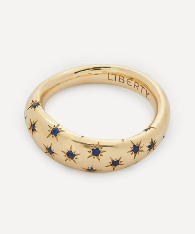 Shop Liberty 9ct Gold Handmade Ianthe Star Blue Sapphire Ring