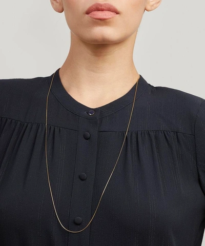 Shop Maria Black Gold-plated Liz Long Chain Necklace