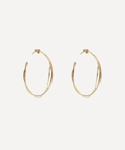 Shop Alex Monroe Gold-plated Fine Twist Hoop Earrings