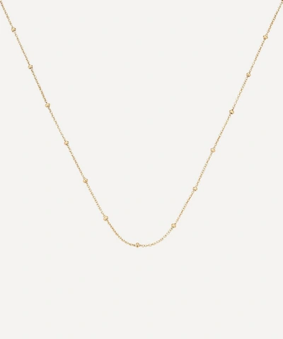 Shop Monica Vinader Gold Plated Vermeil Silver Long Fine Beaded Chain Necklace