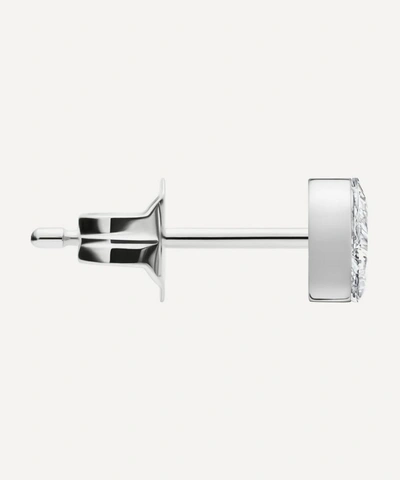 Maria Tash Invisible Set Triangle 4mm 18-karat White Gold Diamond Single Earring In White Gold