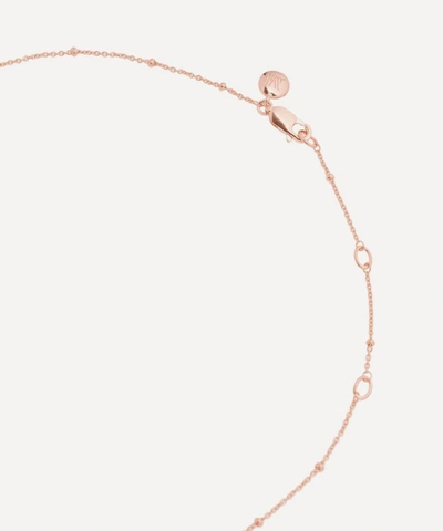 Monica Vinader Rose Gold Plated Vermeil Silver Long Fine Beaded Chain In Rose Gold Vermeil