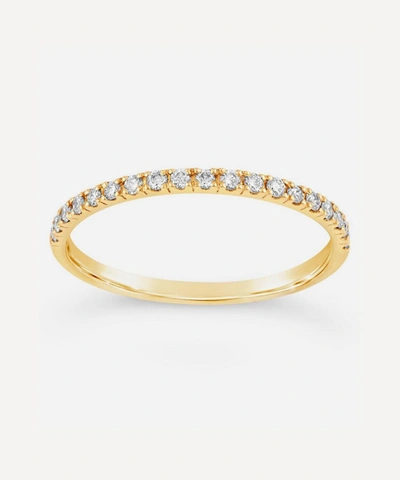 Dinny Hall Gold Micro Set Half Eternity Ring In Gold