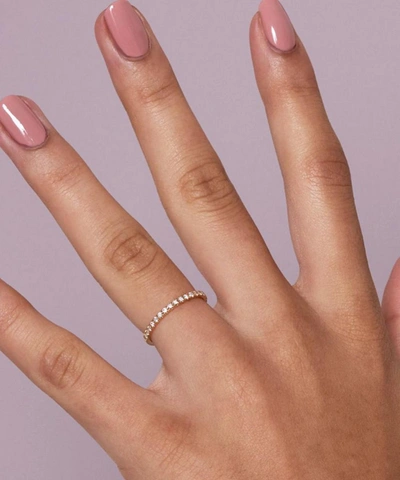 Dinny Hall Gold Micro Set Half Eternity Ring In Gold