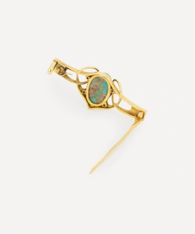 Shop Kojis 15ct Gold 1900s Arts And Crafts Turquoise Brooch