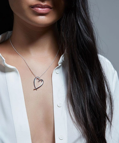 Shop Shaun Leane Silver Heart Pendant Necklace