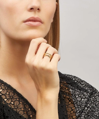 Shop Maria Black Gold-plated Emilie Wrap Ring