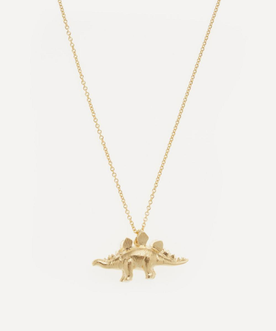 Shop Alex Monroe Gold-plated Stegosaurus Pendant Necklace