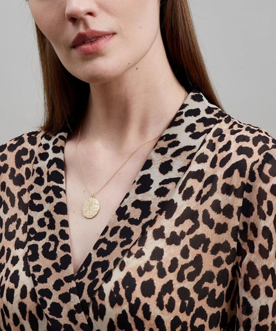 Brooke Gregson 14ct Gold Pisces Astrology Diamond Necklace In Gold