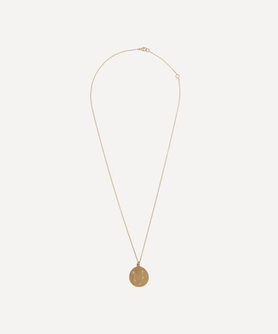 Brooke Gregson 14ct Gold Pisces Astrology Diamond Necklace In Gold