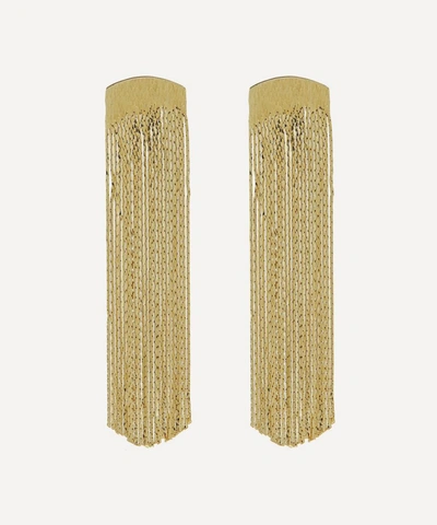 Shop Anissa Kermiche Gold-plated Grand Fil D'or Drop Earrings
