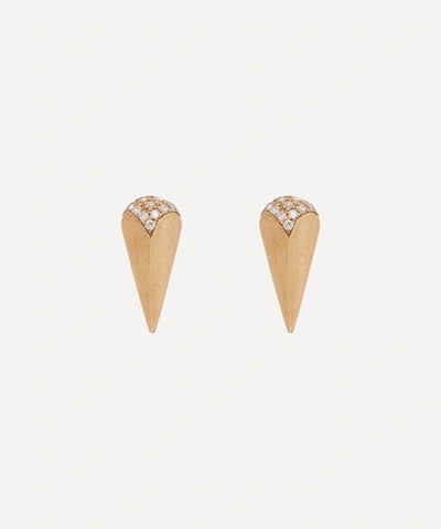 Shop Atelier Vm 9ct Gold Soraya Diamond Stud Earrings