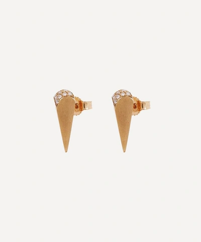 Shop Atelier Vm 9ct Gold Soraya Diamond Stud Earrings