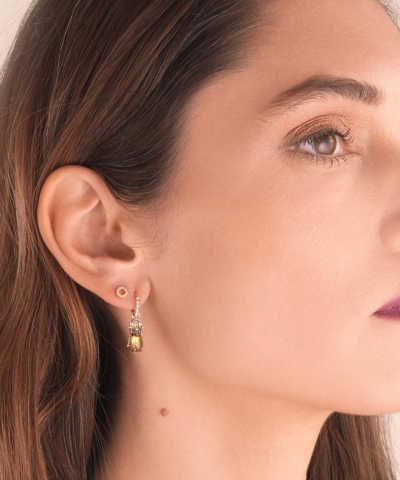 Annoushka 18ct Gold Mythology Citrine Beetle Single Earring Drop In Gold