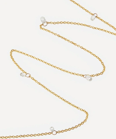 Shop Atelier Vm 18ct Gold Filo Di Luce Six Diamond Necklace