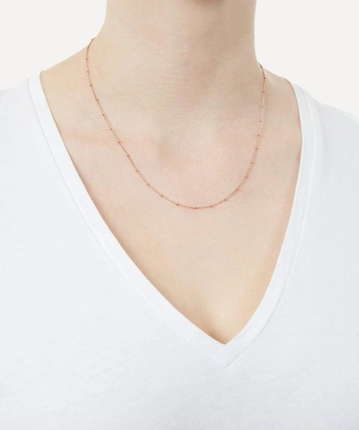 Annoushka 14ct Rose Gold Saturn Short Chain Necklace In Rose Gold