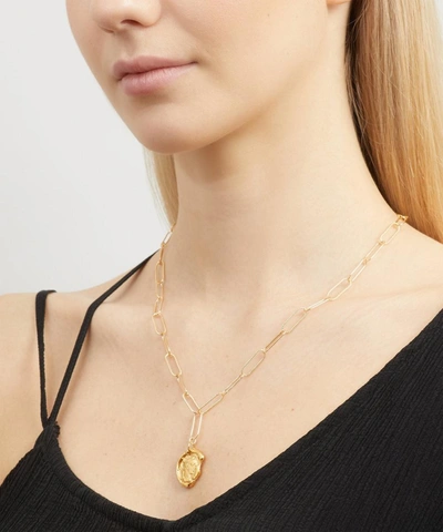 Shop Alighieri Gold-plated Peacekeeper Necklace
