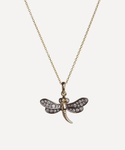 Shop Annoushka 18ct Gold Love Diamonds Dragonfly Necklace