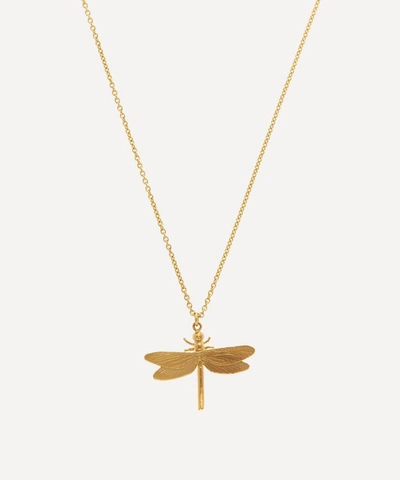 Shop Alex Monroe Gold-plated Dragonfly Pendant Necklace