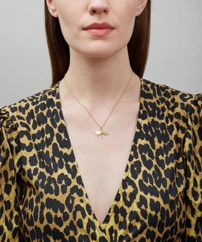 Alex Monroe Gold-plated Dragonfly Pendant Necklace