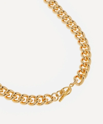 Shop Kenneth Jay Lane Gold-plated Faux Pearl Chain Necklace