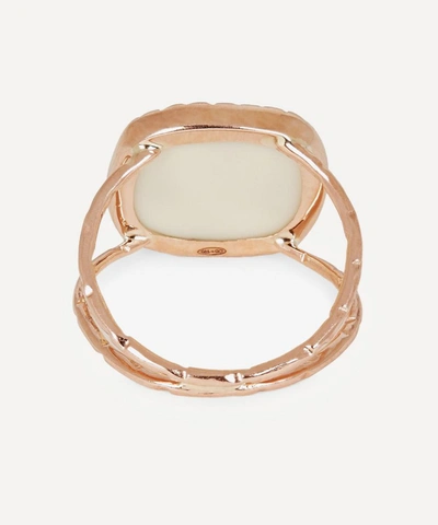 Pascale Monvoisin 9ct Rose Gold Bowie N 2 Diamond And Bakelite Ring