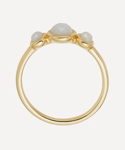 Shop Astley Clarke Gold Plated Vermeil Silver Stilla Triple Moonstone Ring