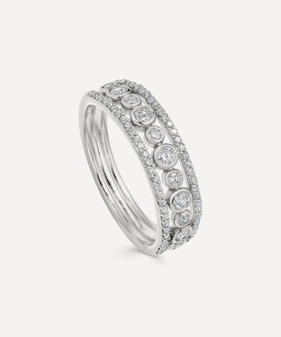 Shop Astley Clarke 14ct White Gold Triple Icon Nova Diamond Ring