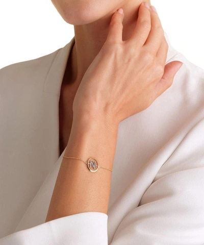 Shop Annoushka 18ct Gold N Initial Bracelet