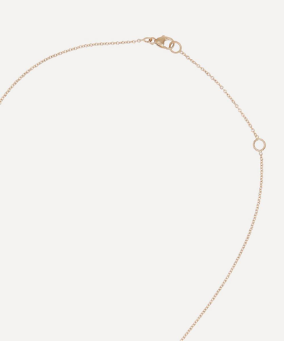 Brooke Gregson 14ct Gold Aquarius Astrology Diamond Necklace In Gold
