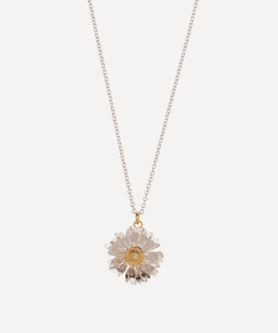 Shop Alex Monroe Silver Big Daisy Pendant Necklace