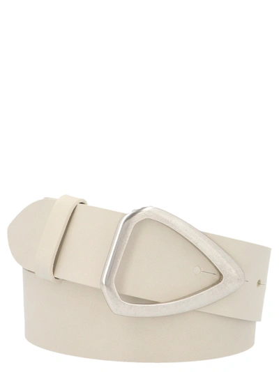 Shop Isabel Marant Idiani Triangle Buckle Belt In White