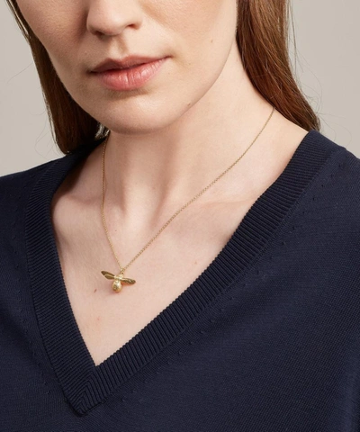 Shop Alex Monroe Gold-plated Baby Bee Necklace