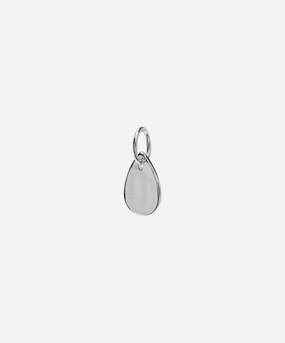 Monica Vinader Silver Ziggy Mini Petal Pendant Charm In Silver