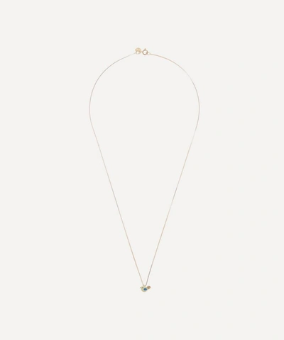 Shop Atelier Vm 18ct Gold Canarino Enamel Bird Necklace