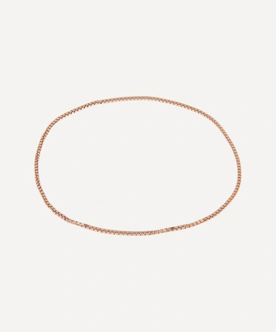 Shop Atelier Vm L'essenziale 18ct Gold Medium Chain Bracelet Gift Card In Rose Gold